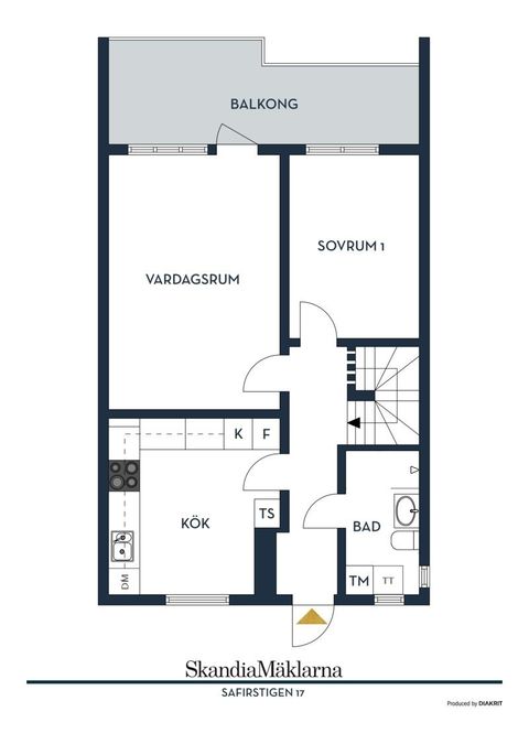 Bostadsrätt, Safirstigen 17, Tibblehöjden - Kungsängen, Upplands-Bro