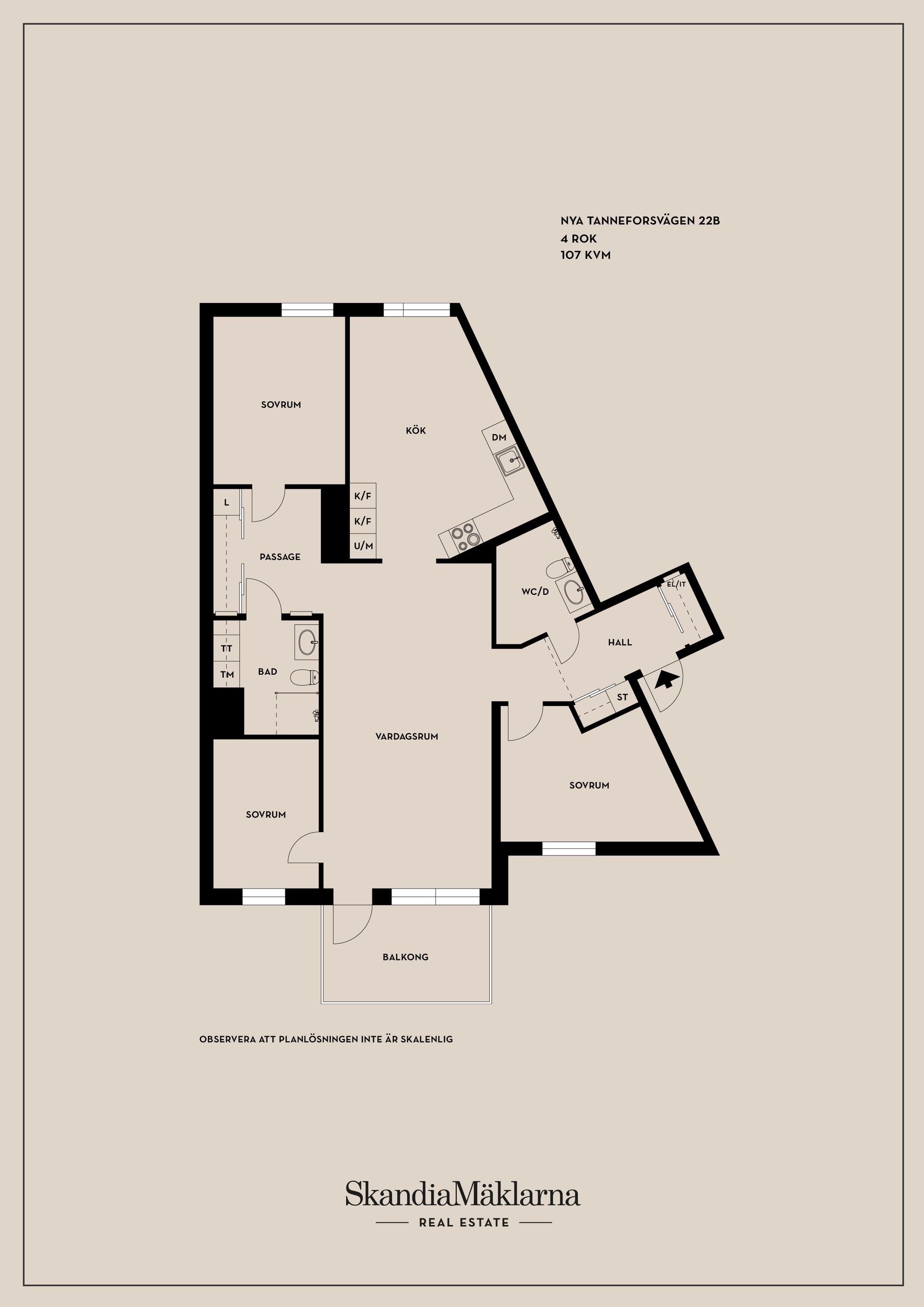 Bostadsrätt, Nya Tanneforsvägen 22B, Tannefors/centralt, Linköping