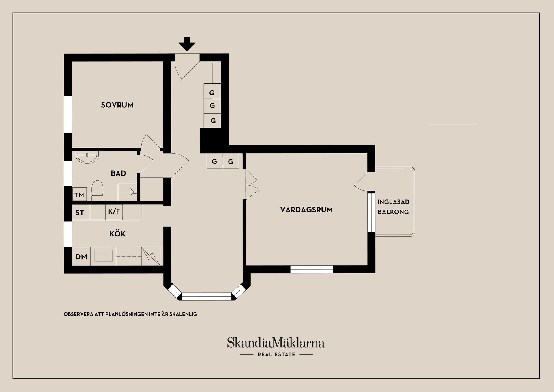 Bostadsrätt, Haga parkgata 7B, Haga, Västerås