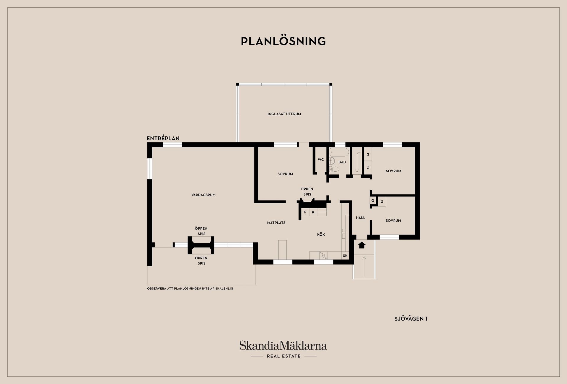 Villa, Sjövägen 1, Hanken, Karlsborg