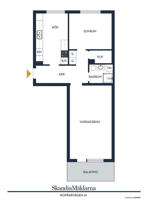 Bostadsrätt, Kopparvägen 57, Kallhäll, Järfälla