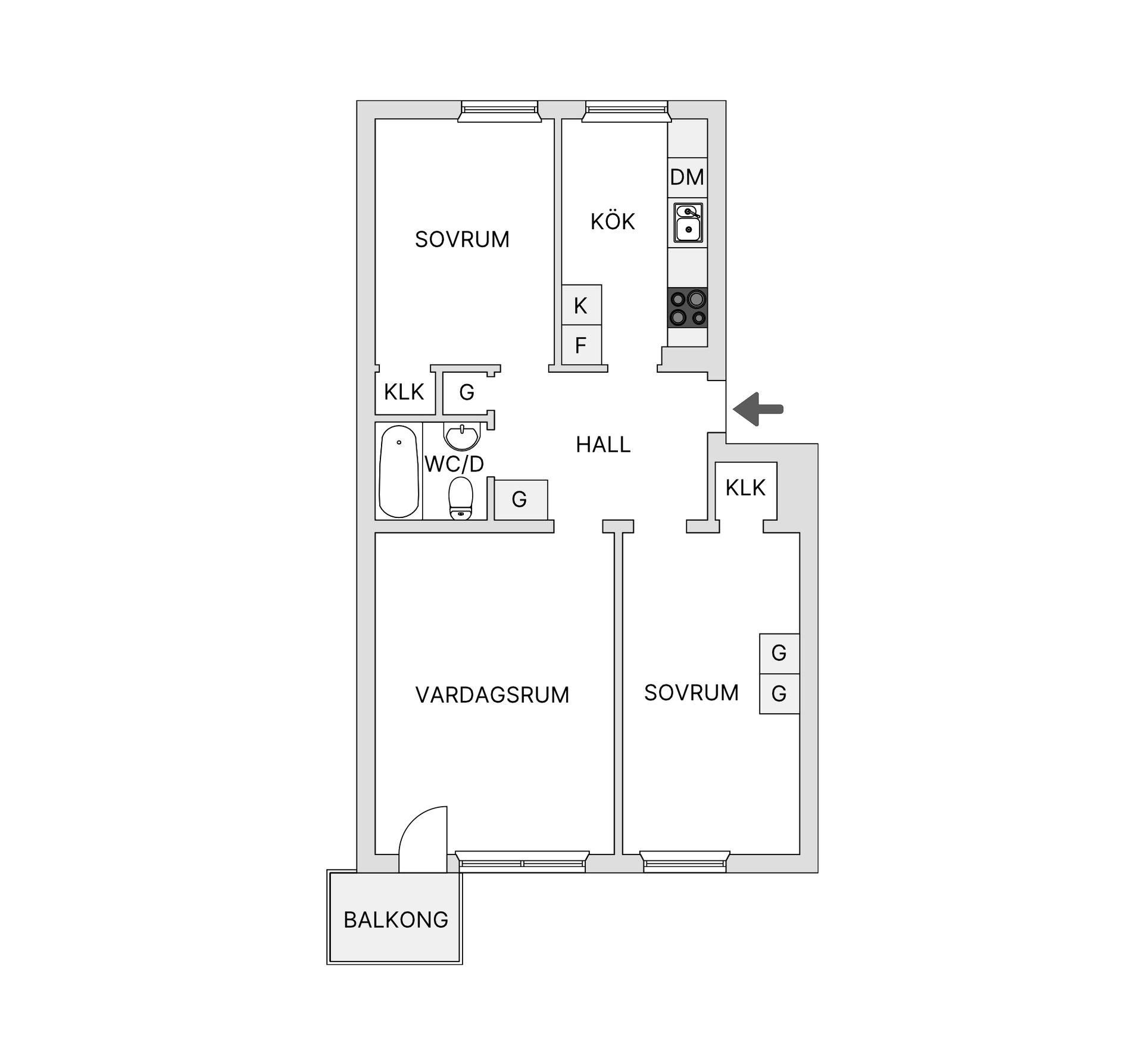 Bostadsrätt, Hornsgatan 12B, Frösön, Östersund