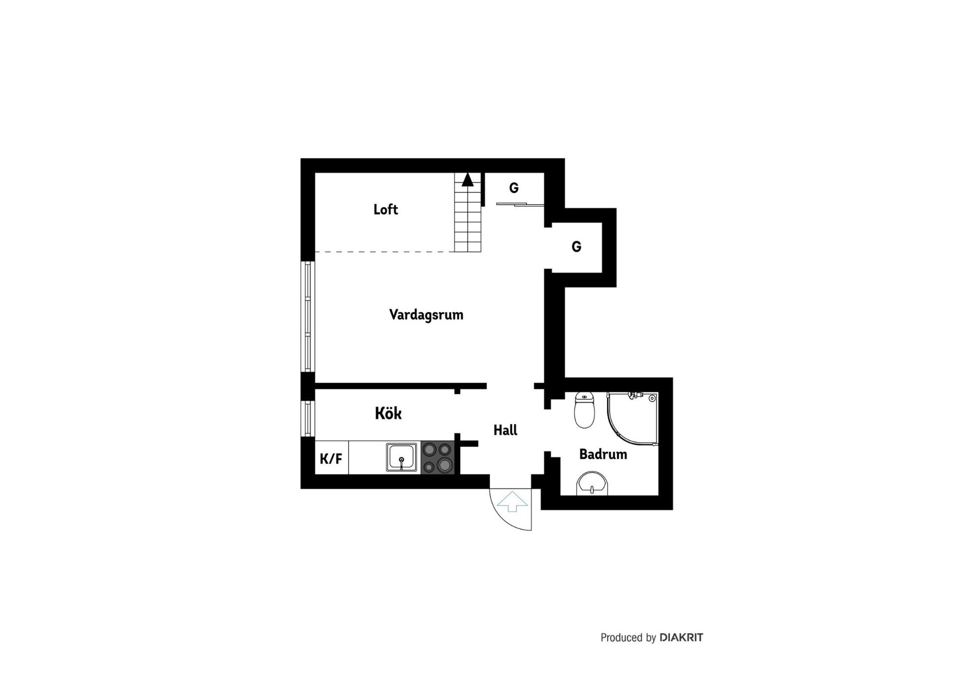 Bostadsrätt, Bagaregatan 50, Centrum väster, Nyköping
