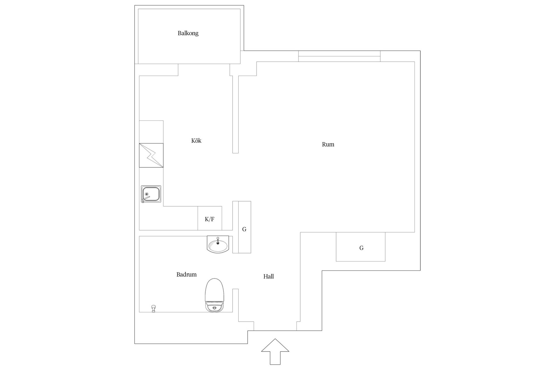 Bostadsrätt, Kungsklippan 20, 6 Tr, Kungsholmen - Rådhuset, Stockholm