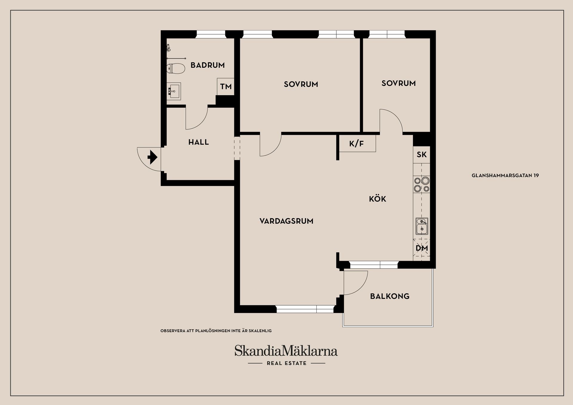 Bostadsrätt, Glanshammarsgatan 19, Hagsätra, Stockholm