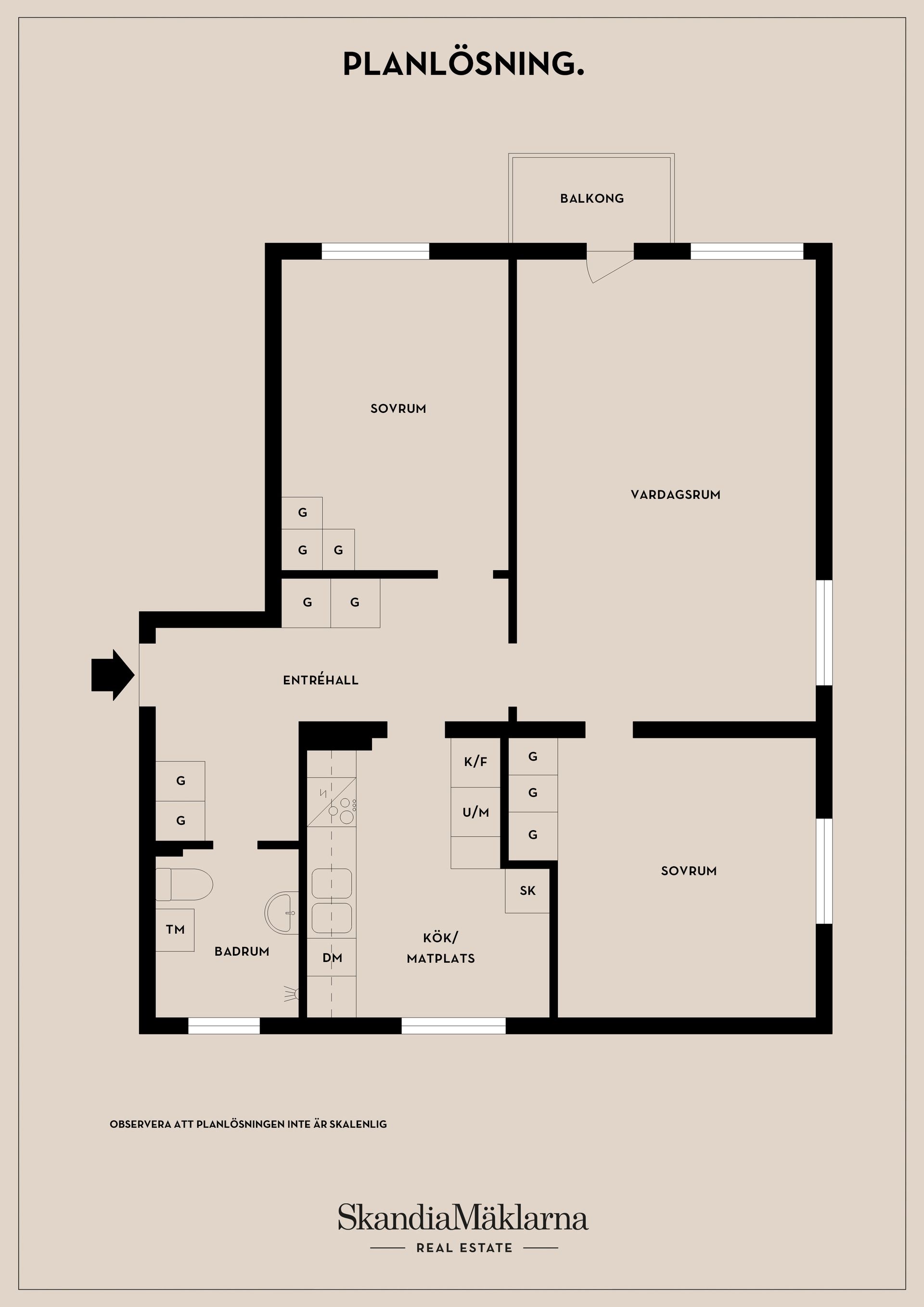 Bostadsrätt, Skälbyvägen 2, 1 tr, Häggvik/Skälby, Sollentuna