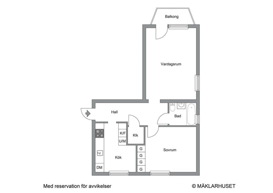 Bostadsrätt, Tegelmästaregatan 8 A, Ängelholm
