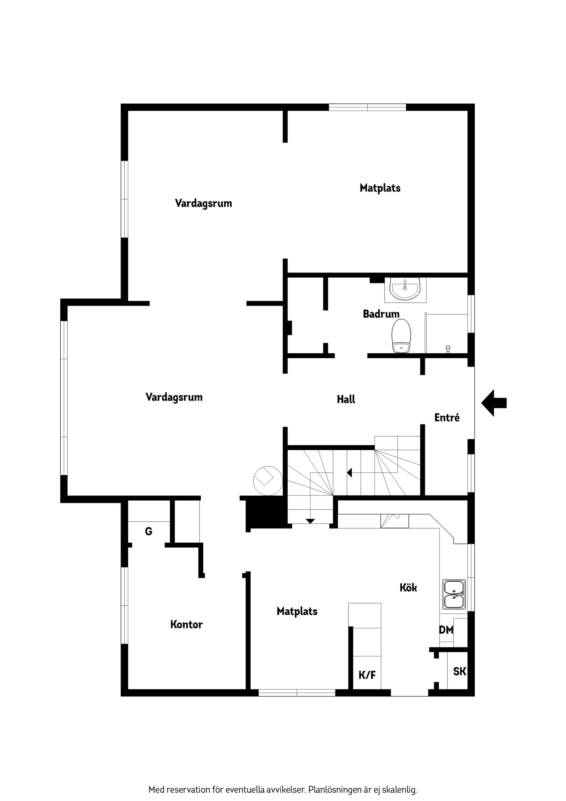 Villa, Klockarevägen 3, Holm, Halmstad