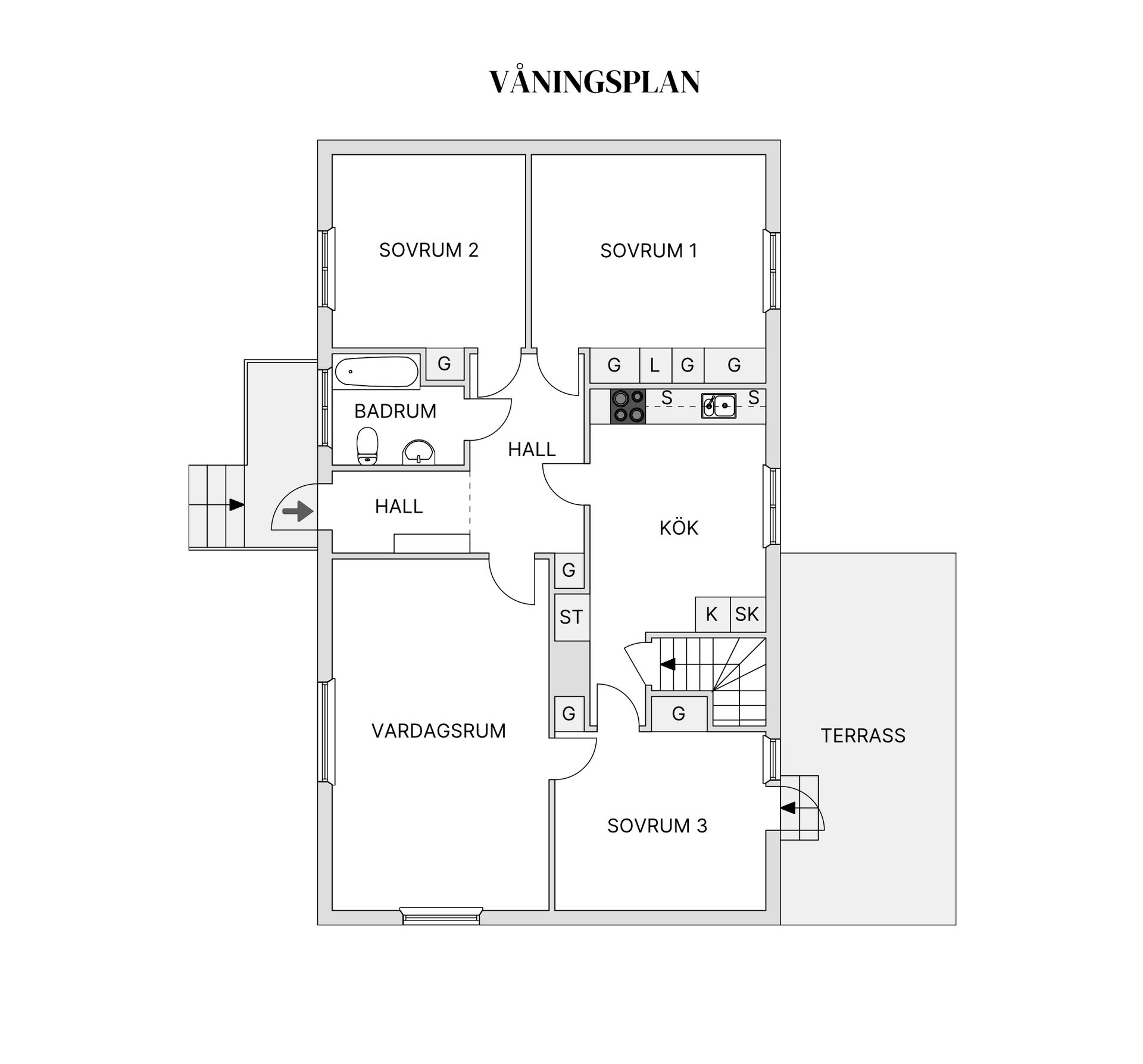 Villa, Fågelgatan 30, Sjöbo Centrum, Sjöbo