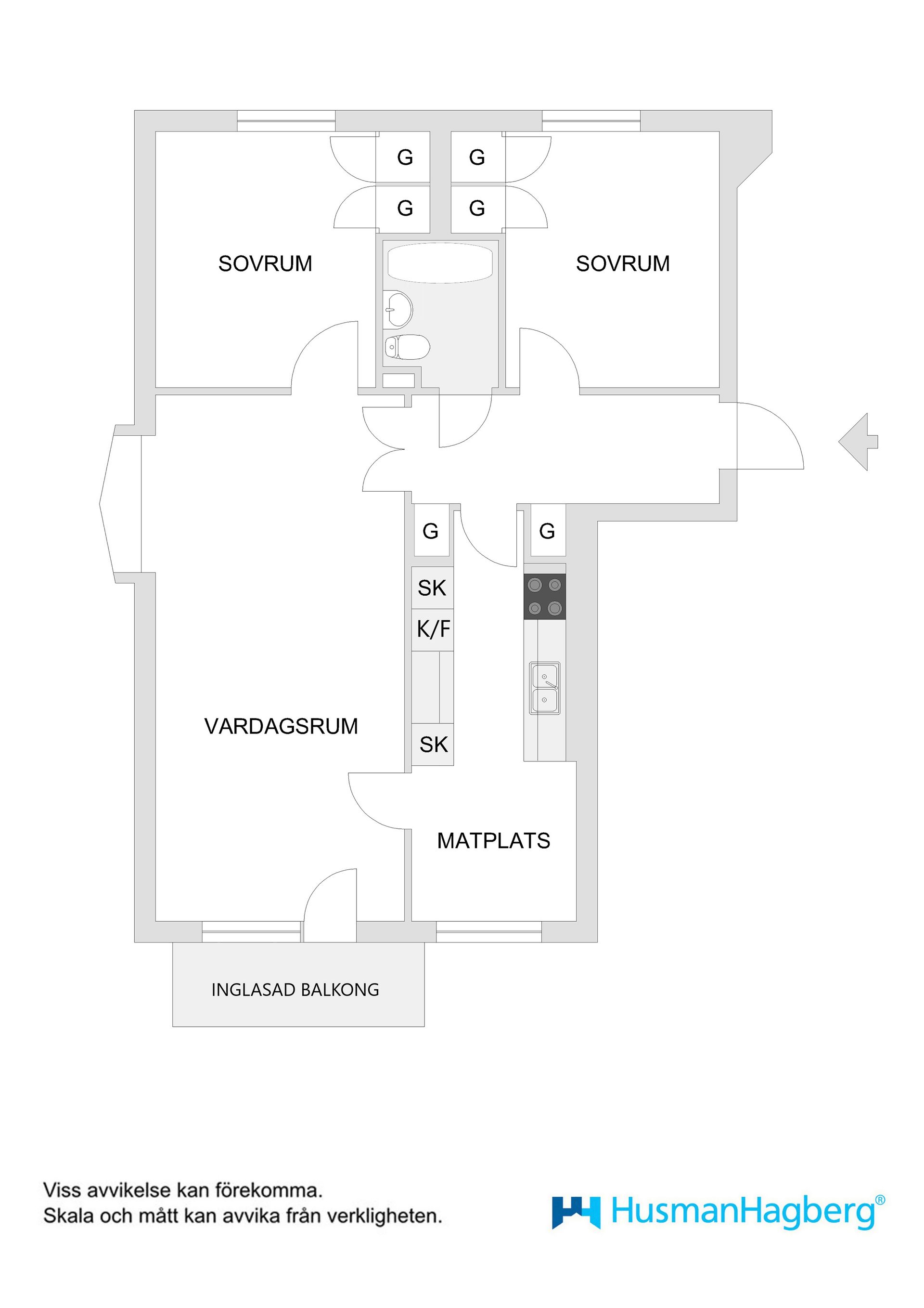 Bostadsrätt, Gustav garvares gata 8B, Haga, Umeå