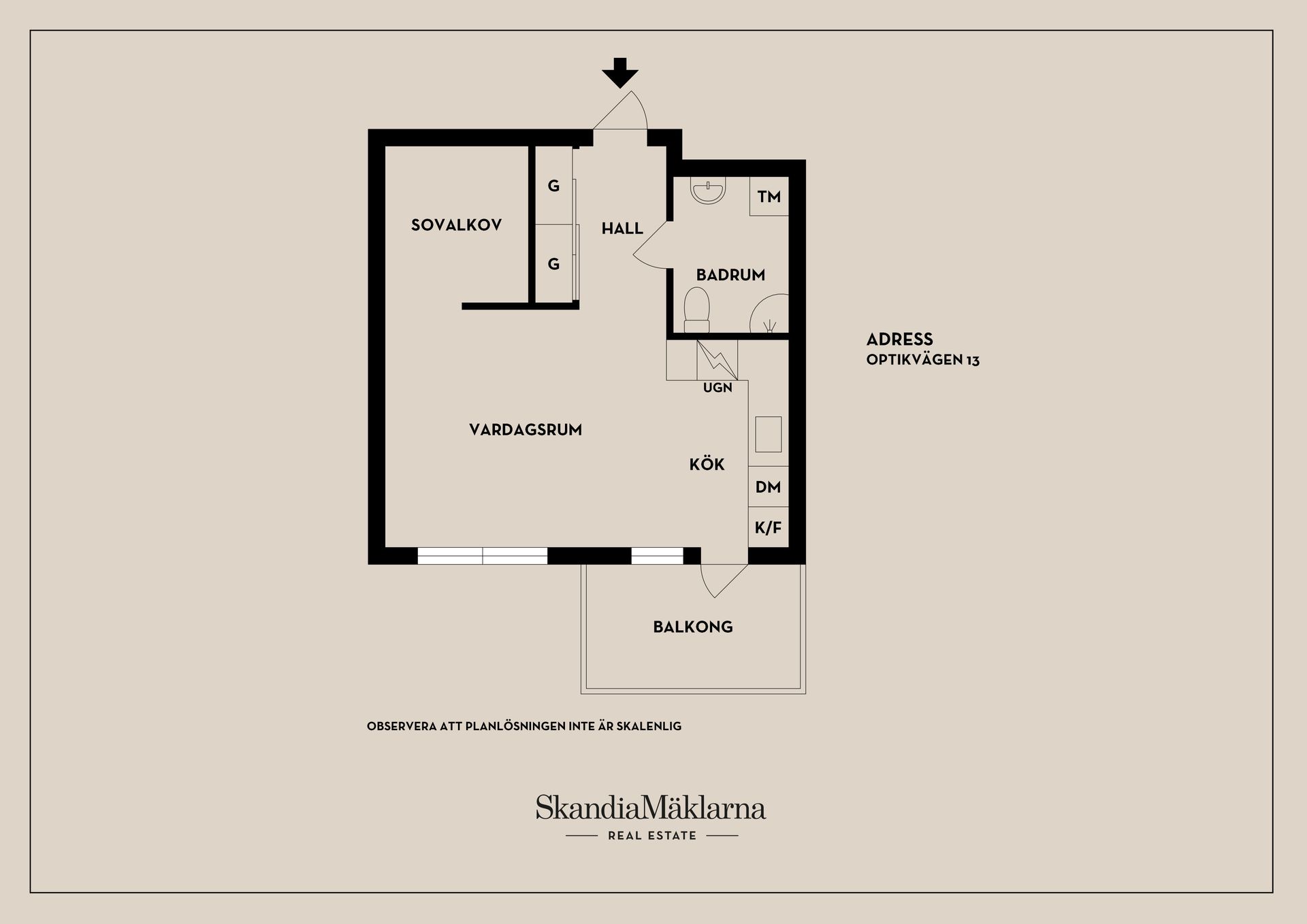 Bostadsrätt, Optikvägen 13, Dalénum, Lidingö