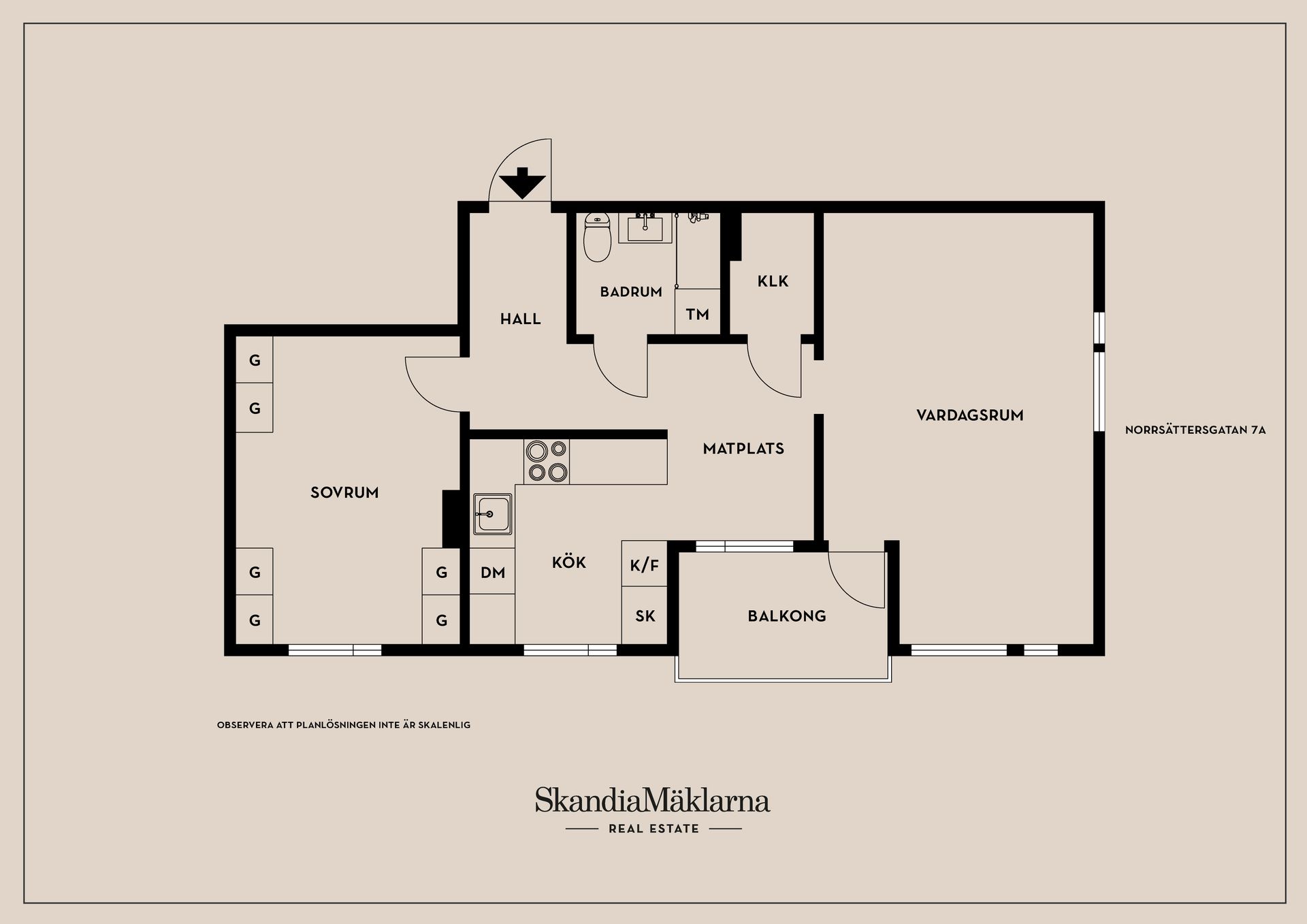 Bostadsrätt, Norrsättersgatan 7A, Malmslätt, Linköping
