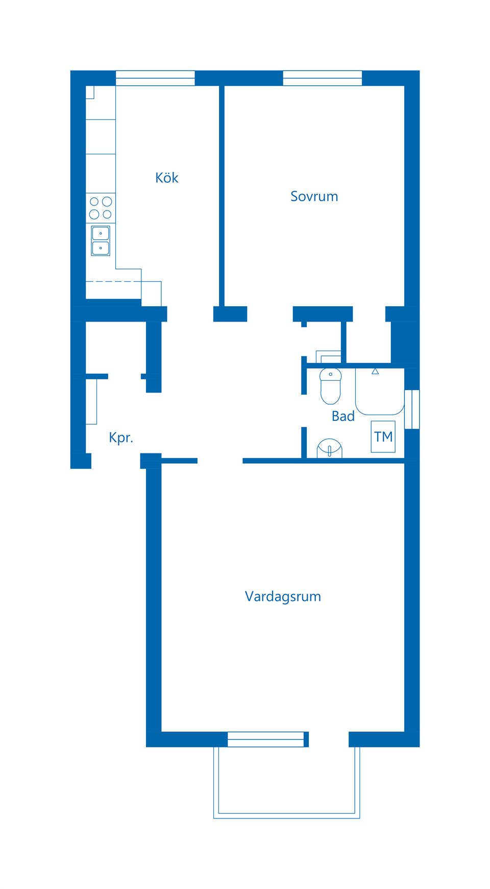 Bostadsrätt, Bangårdsgatan 2 D LGH 1202, Centrala Norrtälje, Norrtälje