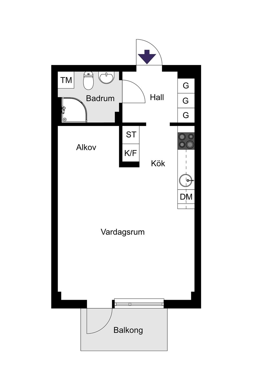 Bostadsrätt, Tellusborgsvägen 92, Midsommarkransen/Telefonplan, Stockholm