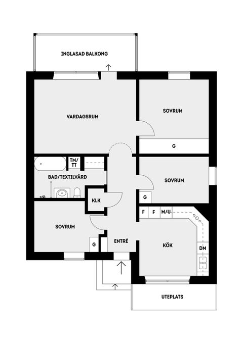 Bostadsrätt, Reduttvägen 20c, Gribbylund, Täby