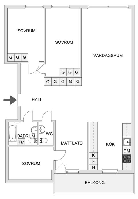 Bostadsrätt, Västra Banvägen 22 A, Tuna, Österåker