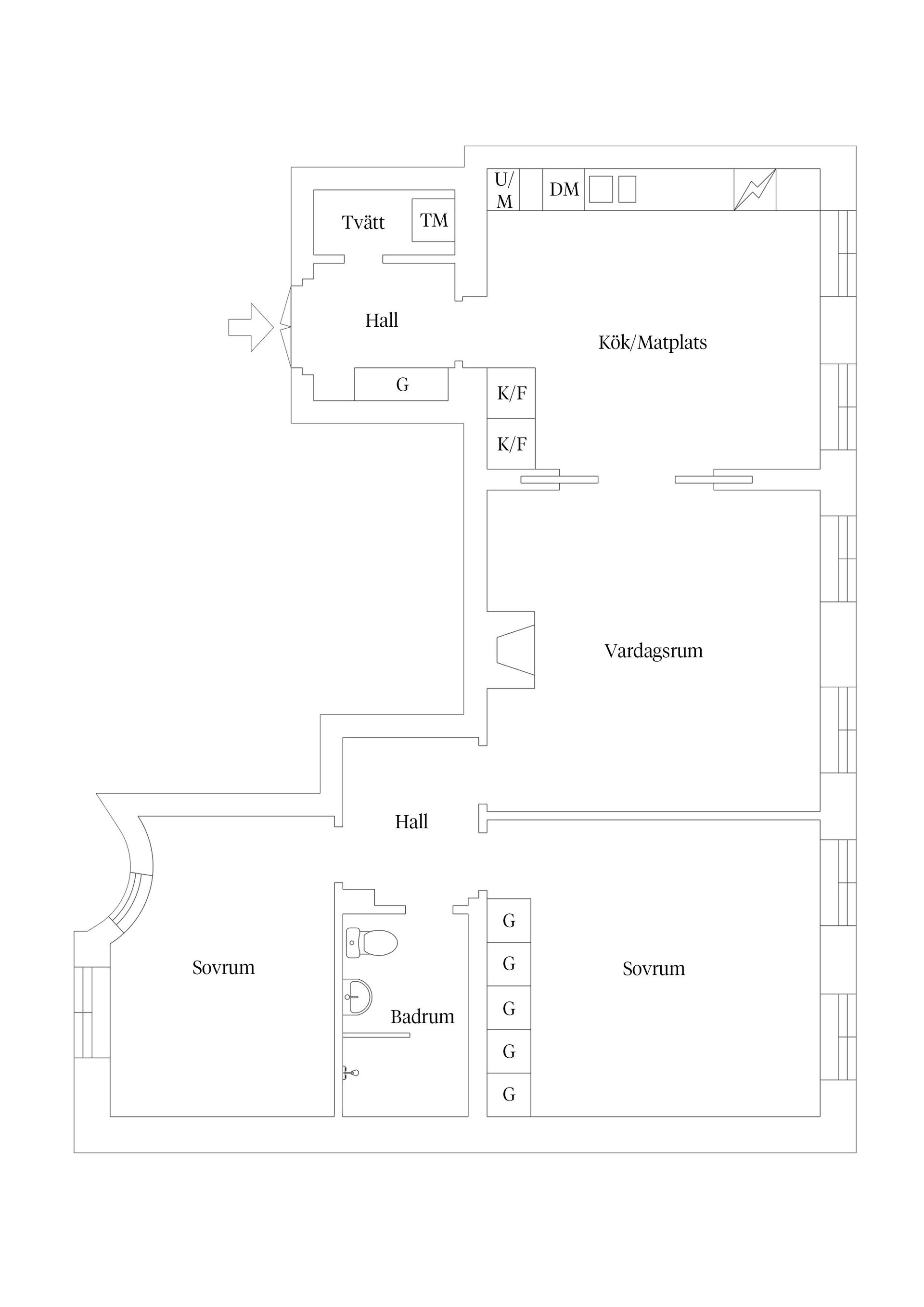 Bostadsrätt, Skolgatan 43B, Centrum Uppsala, Uppsala
