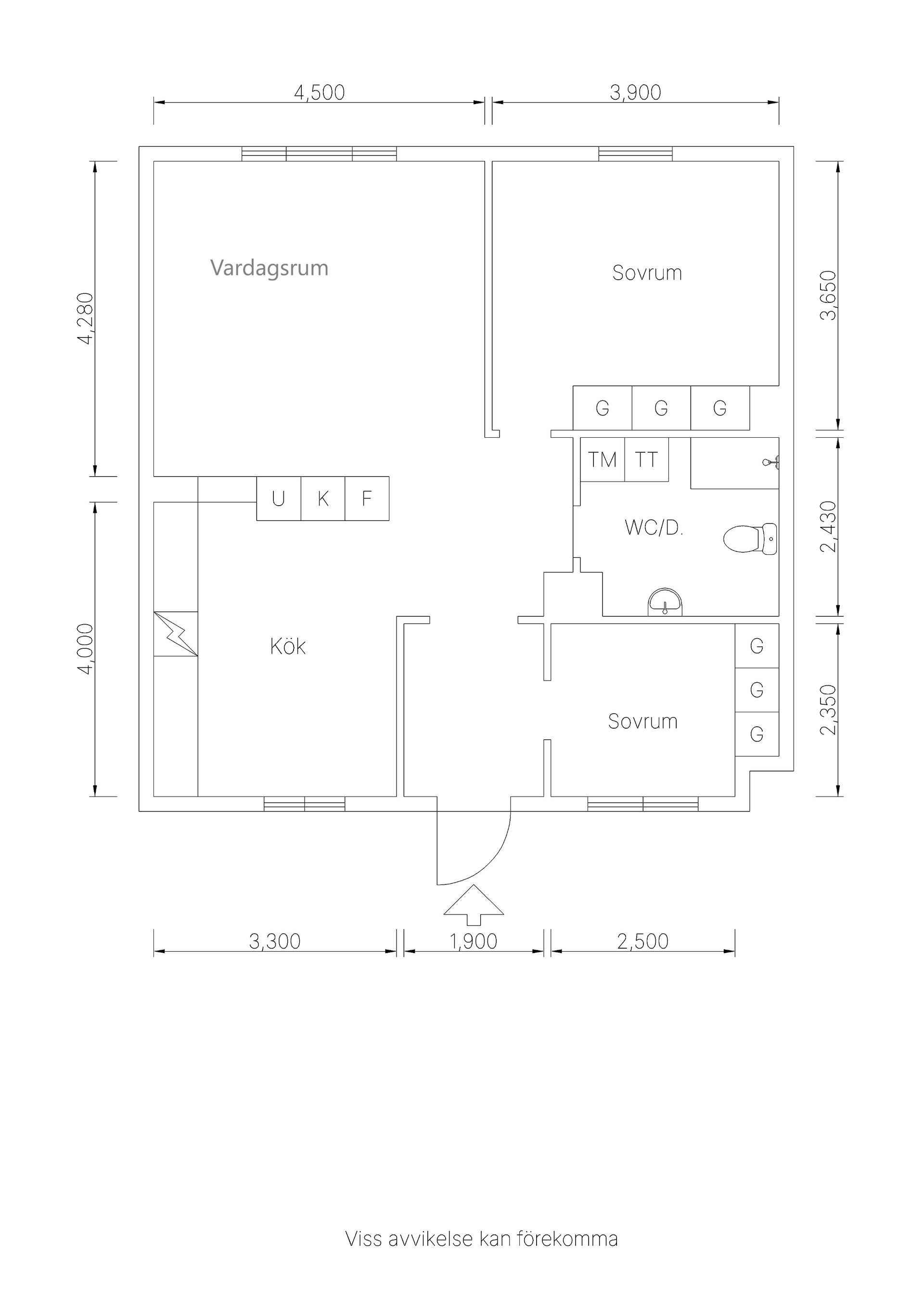 Bostadsrätt, Norra Torlandsgatan 18A, Blomängen, Östersund