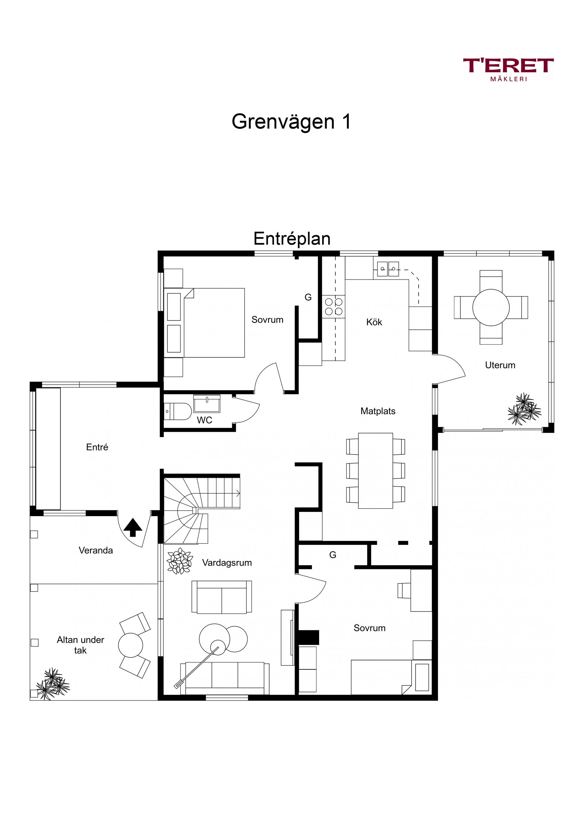 Villa, Grenvägen 1, Lucksta - Matfors, Sundsvall