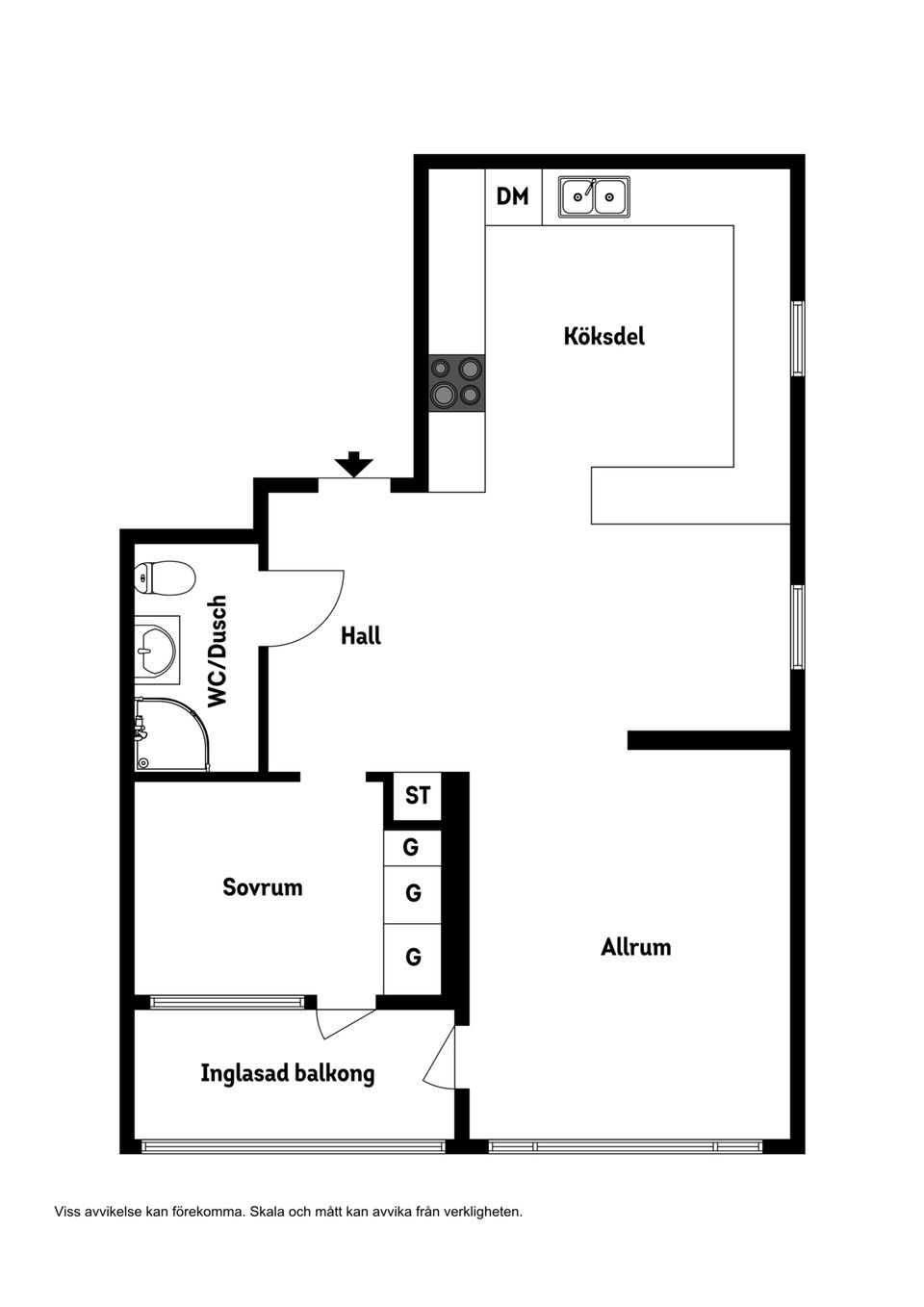 Bostadsrätt, Ångermanlandsgatan 16 A, Centralt, Örnsköldsvik