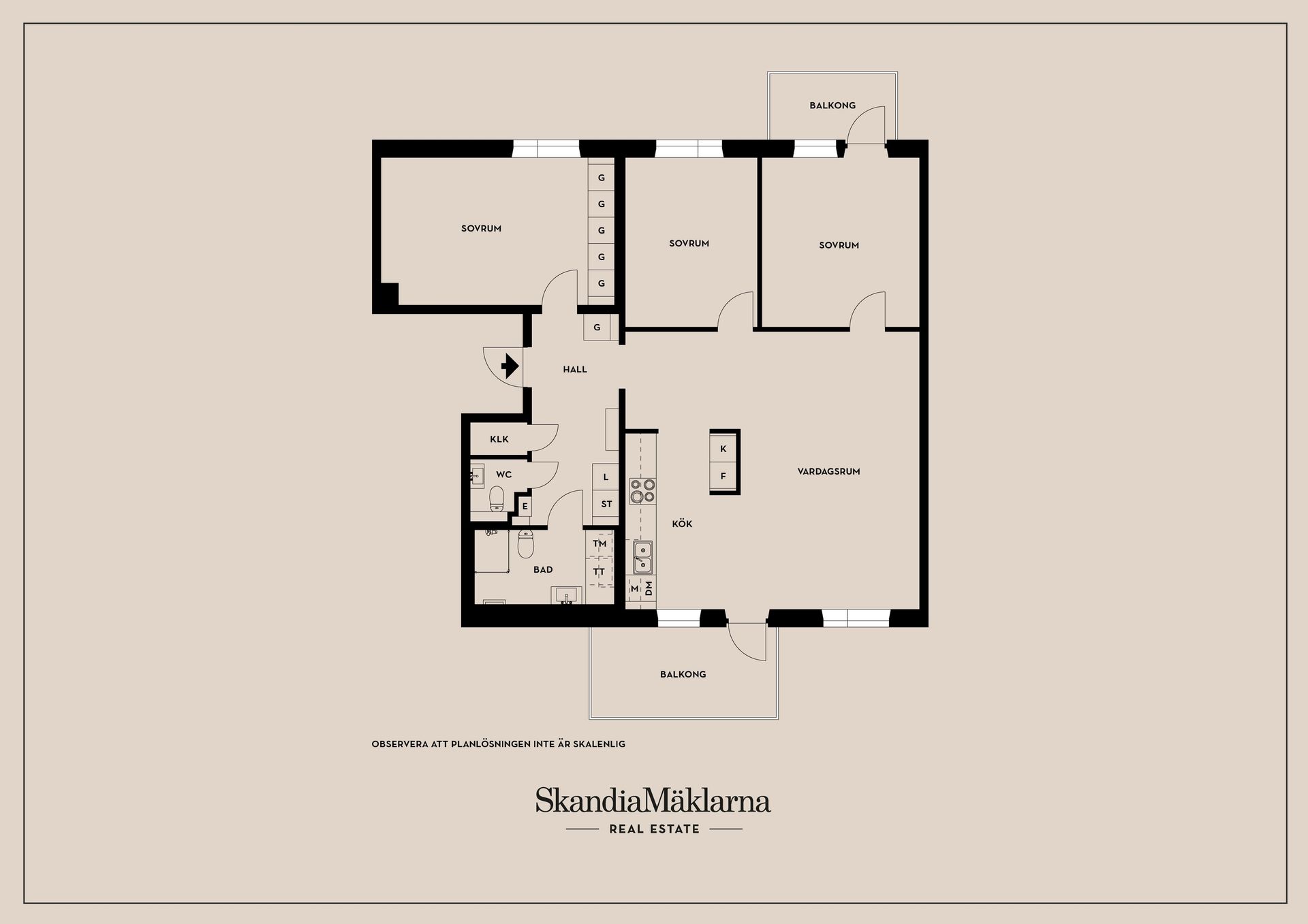 Bostadsrätt, Kallhällsleden 8B, våning 5, Kallhäll, Järfälla