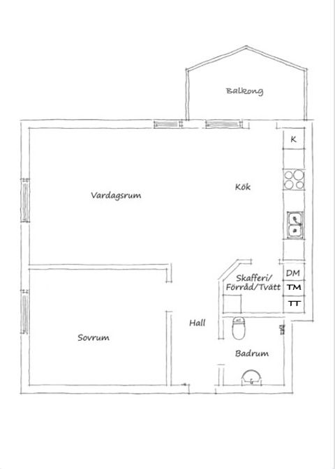 Bostadsrätt, Djäknegatan 24, Kapellgärdet, Uppsala