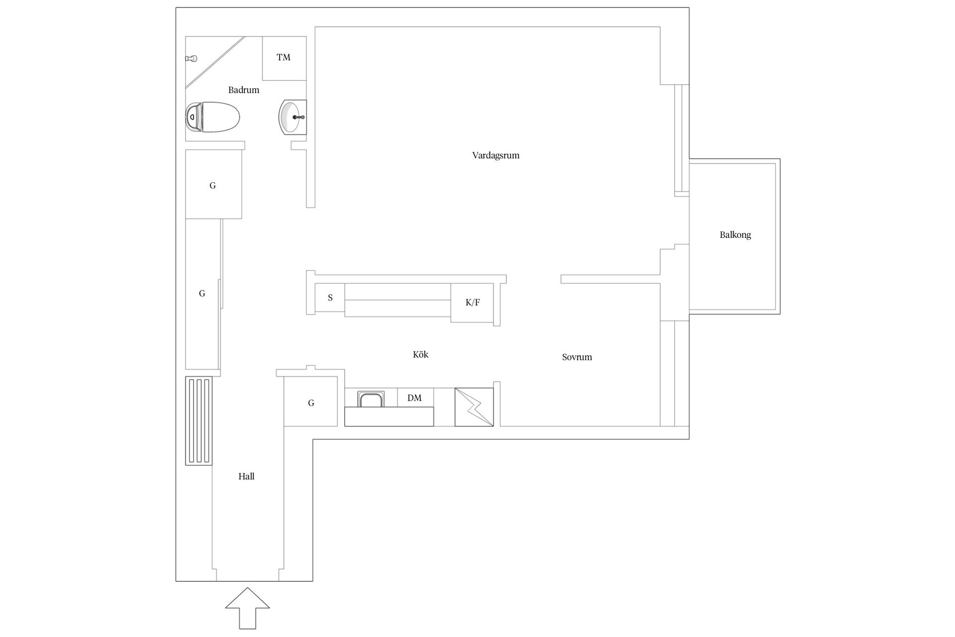 Bostadsrätt, Smedsbacksgatan 8, Gärdet, Stockholm