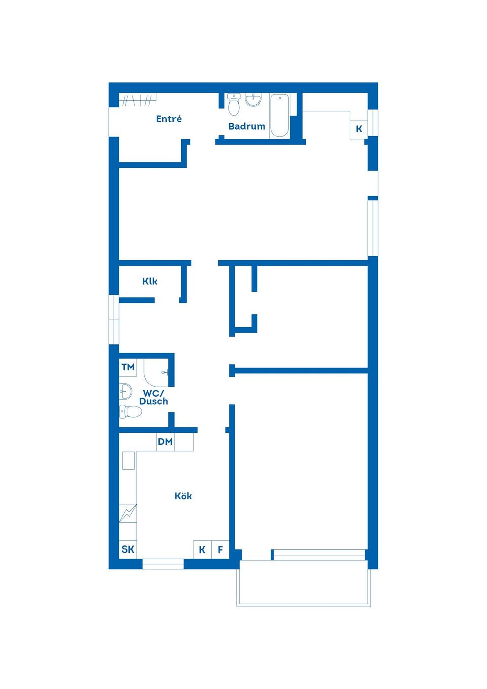 Bostadsrätt, Östra Prinsgatan 7, Trossö, Karlskrona