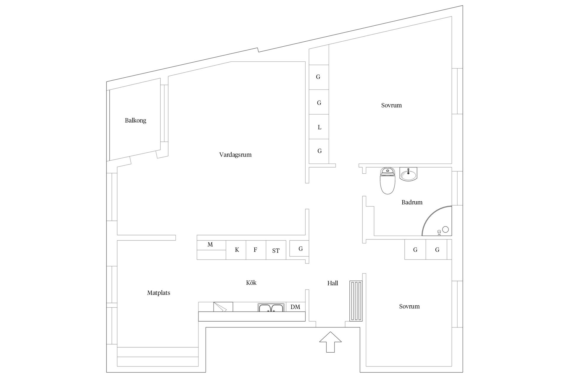 Bostadsrätt, Vattugatan 6, Masthugget, Göteborg