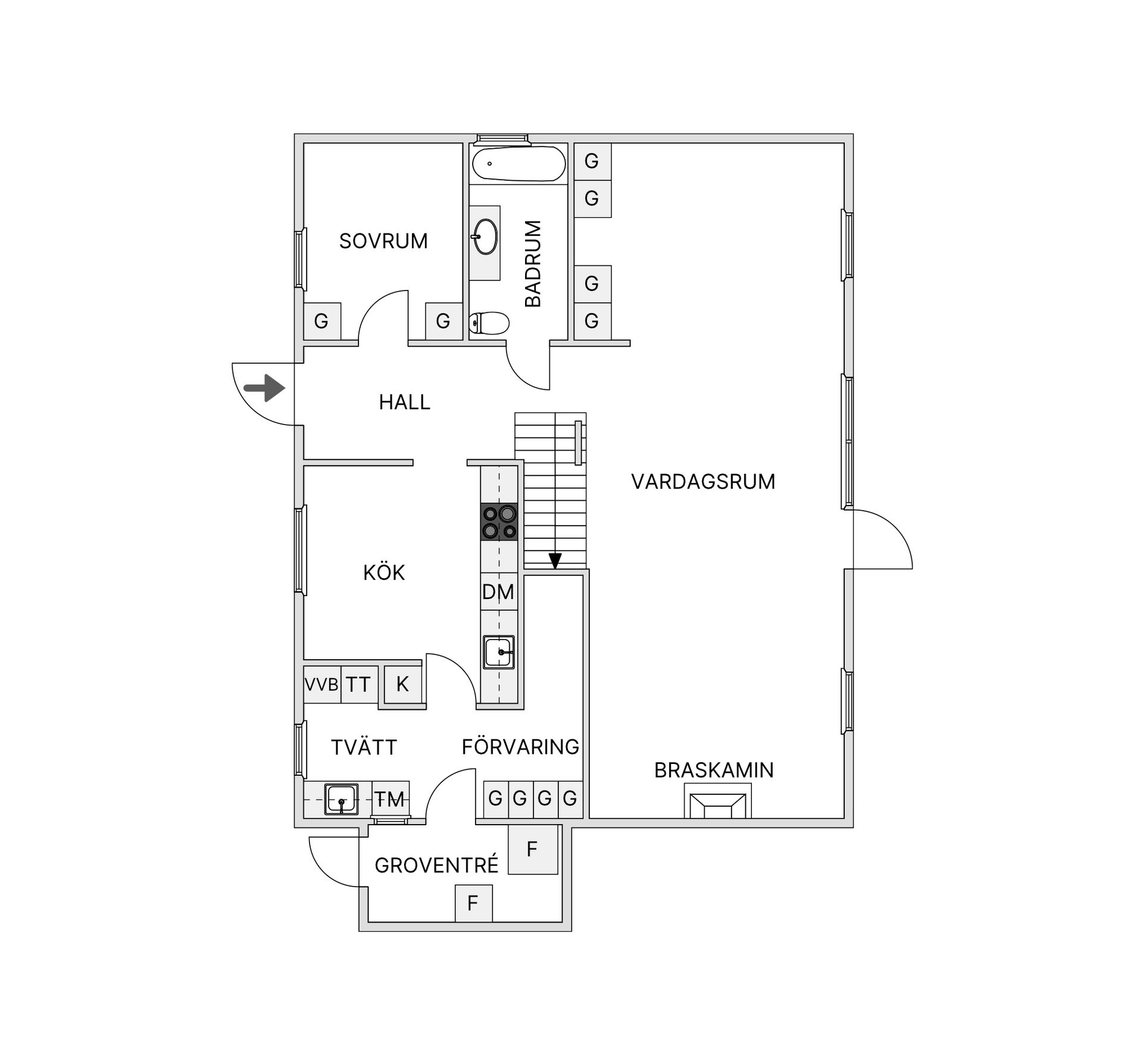 Villa, Gullvivevägen 33, Österskär, Österåker