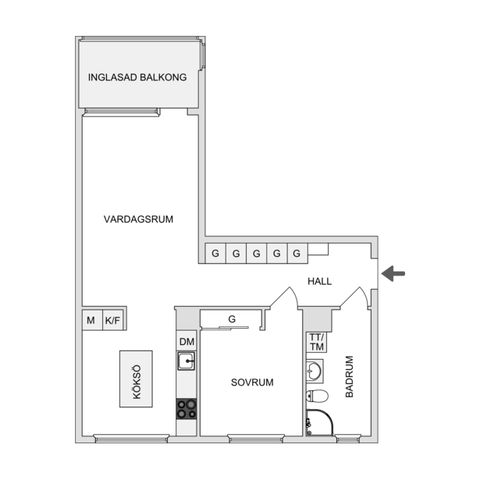 Bostadsrätt, Gröna Annas gata 15, Centrala Hisingen Porslinsfabriken, Göteborg