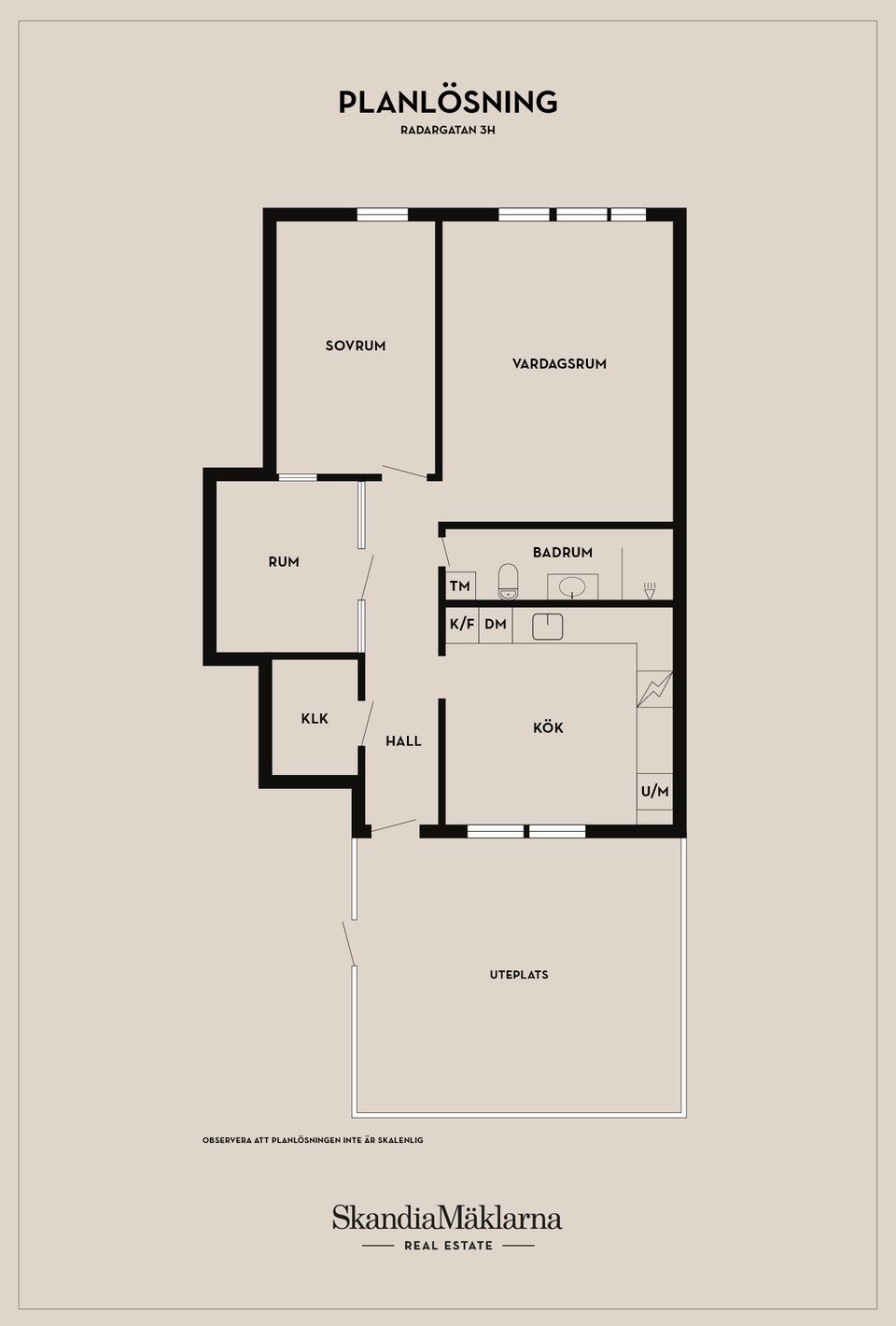 Bostadsrätt, Radargatan 3H, Edvinshem, Ystad