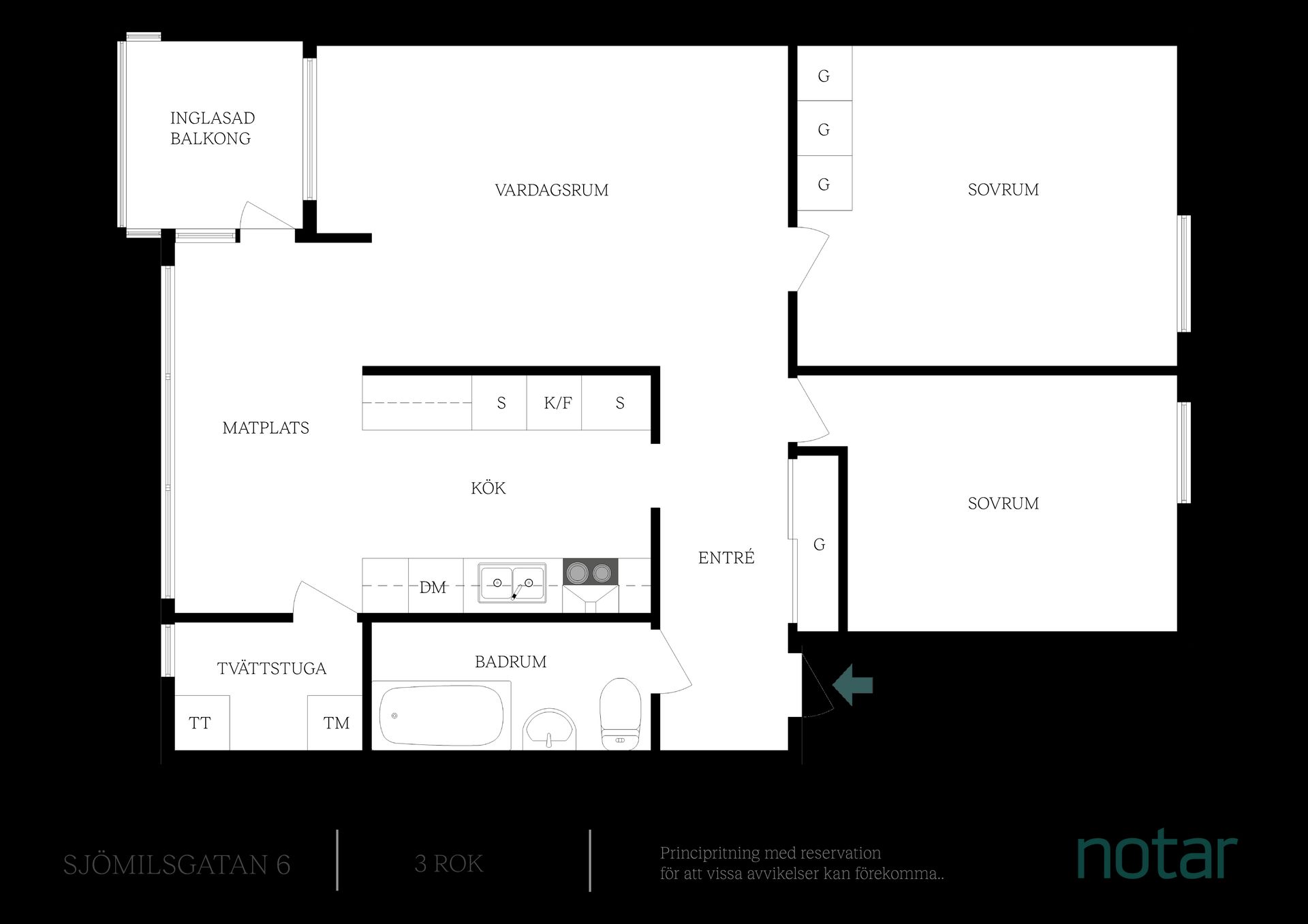 Bostadsrätt, Sjömilsgatan 6, Flatås, Göteborg