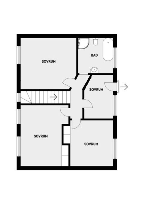 Radhus, Kavallerivägen 10B, Västra Bällsta, Vallentuna