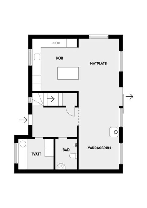 Radhus, Kavallerivägen 10B, Västra Bällsta, Vallentuna