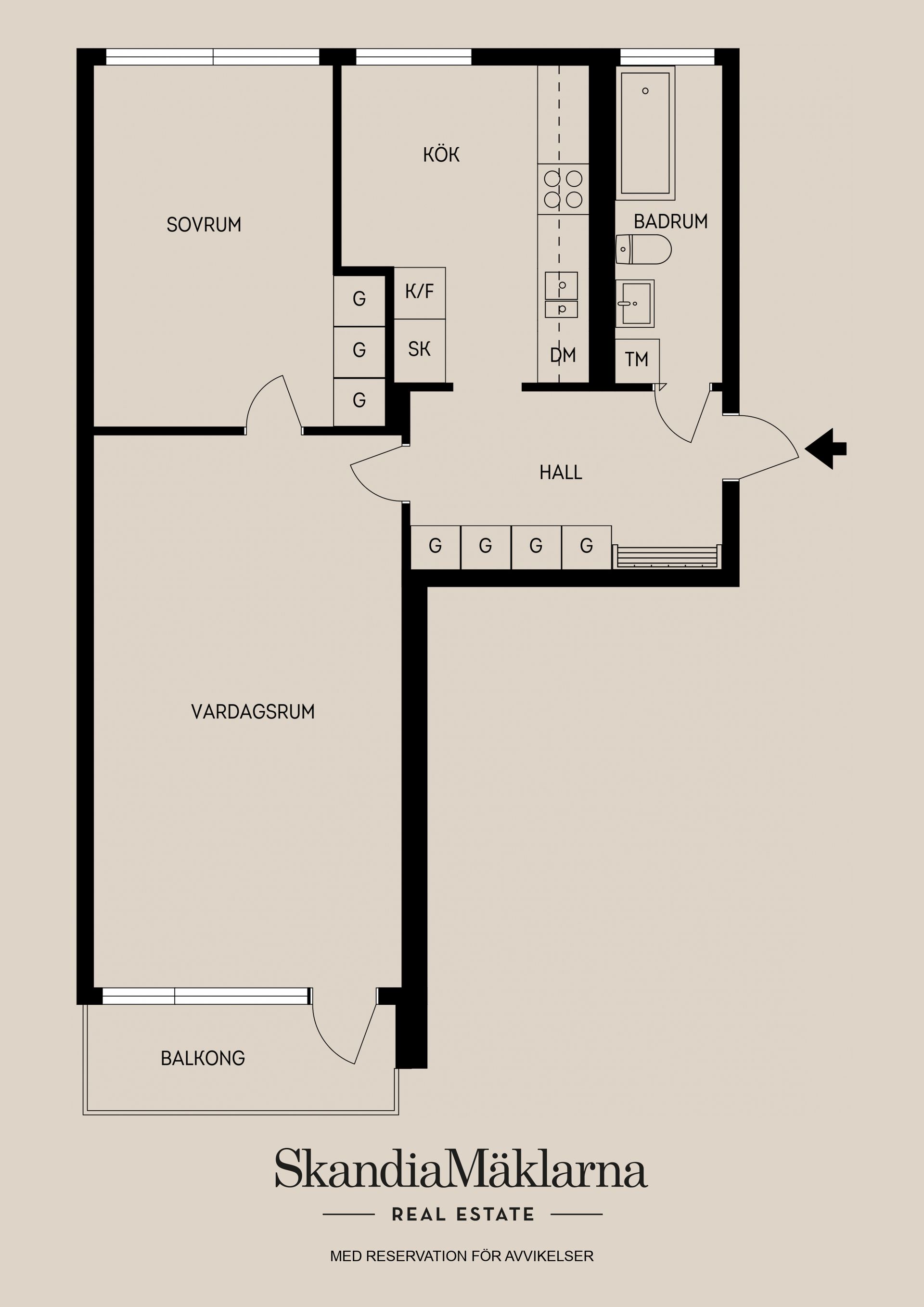 Bostadsrätt, Väpnargatan 1A, Tunabackar, Uppsala