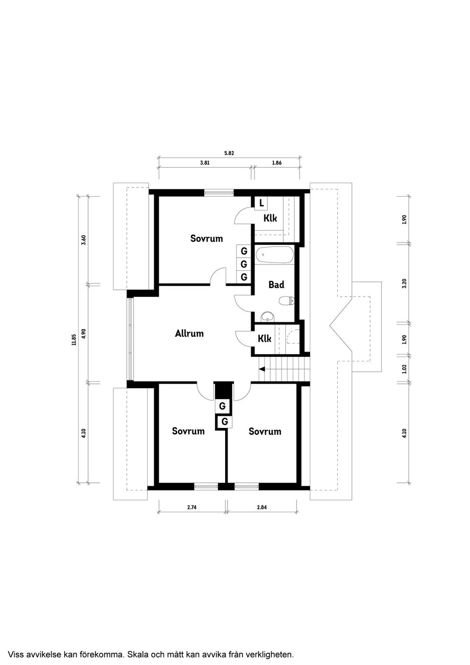 Villa, Bommalidsvägen 123, Allarängen, Kungsbacka
