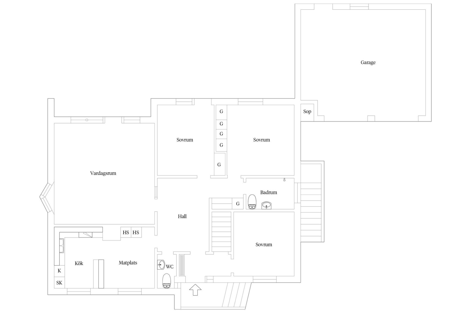 Villa, Västervångsvägen 3, Prästahejdan, Trelleborg
