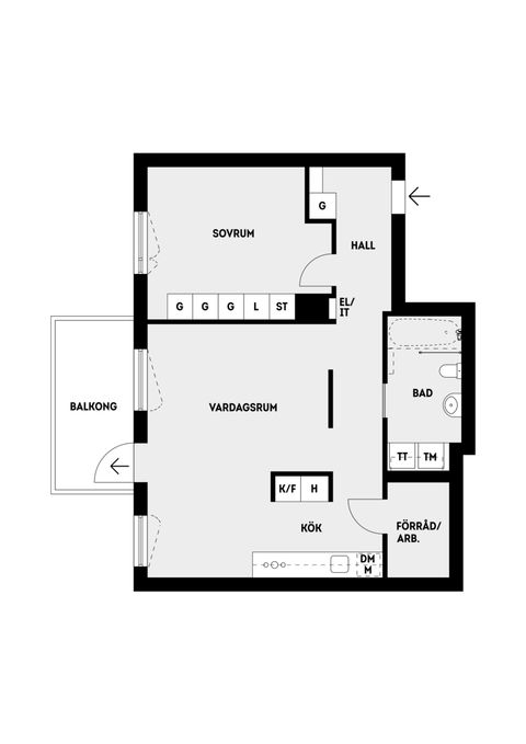 Bostadsrätt, Stockholmsvägen 166D, Täby Centrum, Täby
