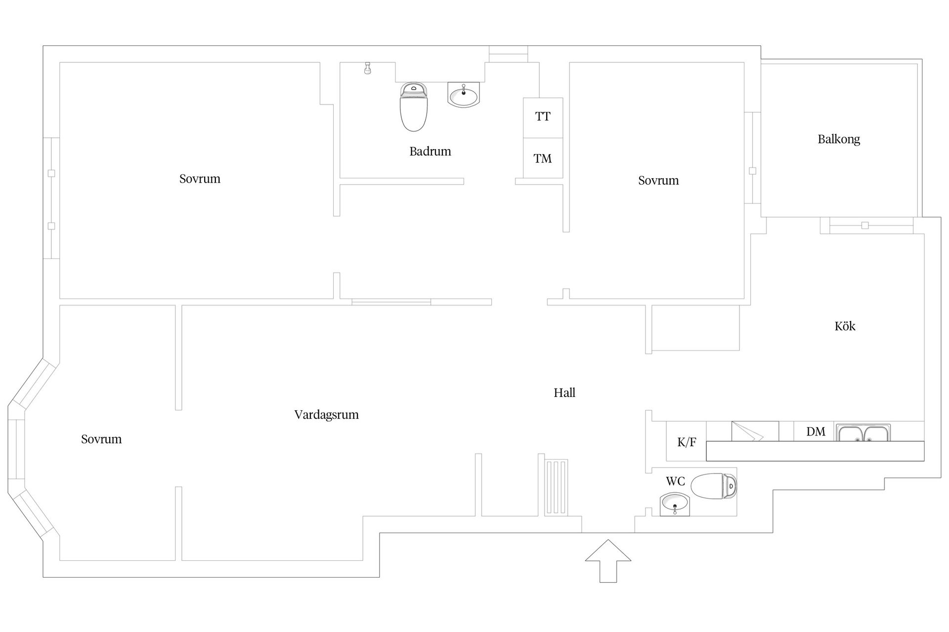 Bostadsrätt, Malmgårdsvägen 30L, Södermalm Sofia, Stockholm