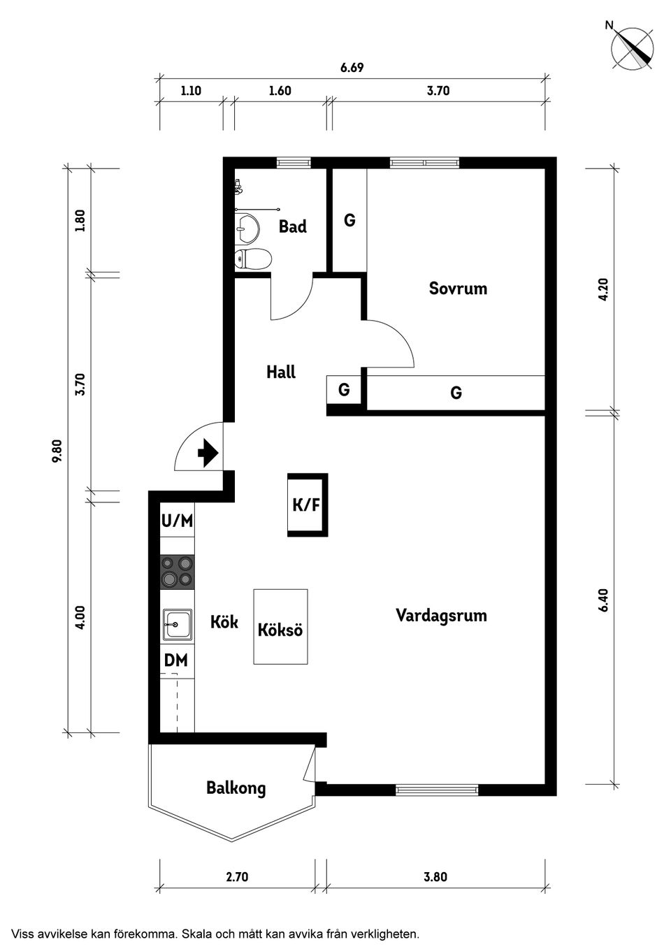 Bostadsrätt, Djäknegatan 1C, Bosgården, Mölndal