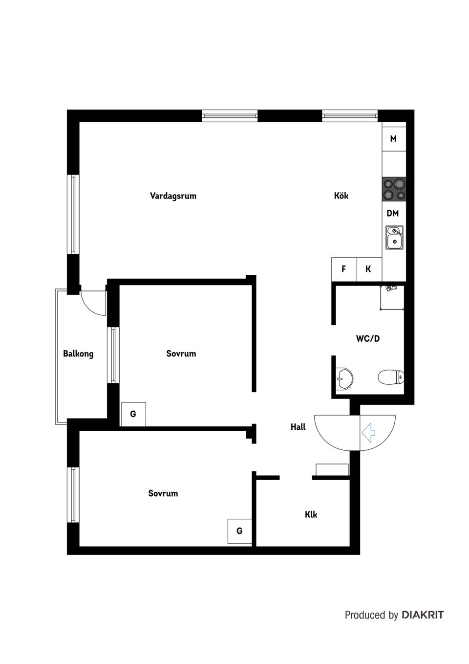 Bostadsrätt, Jupitervägen 4, Stenkulla, Nyköping