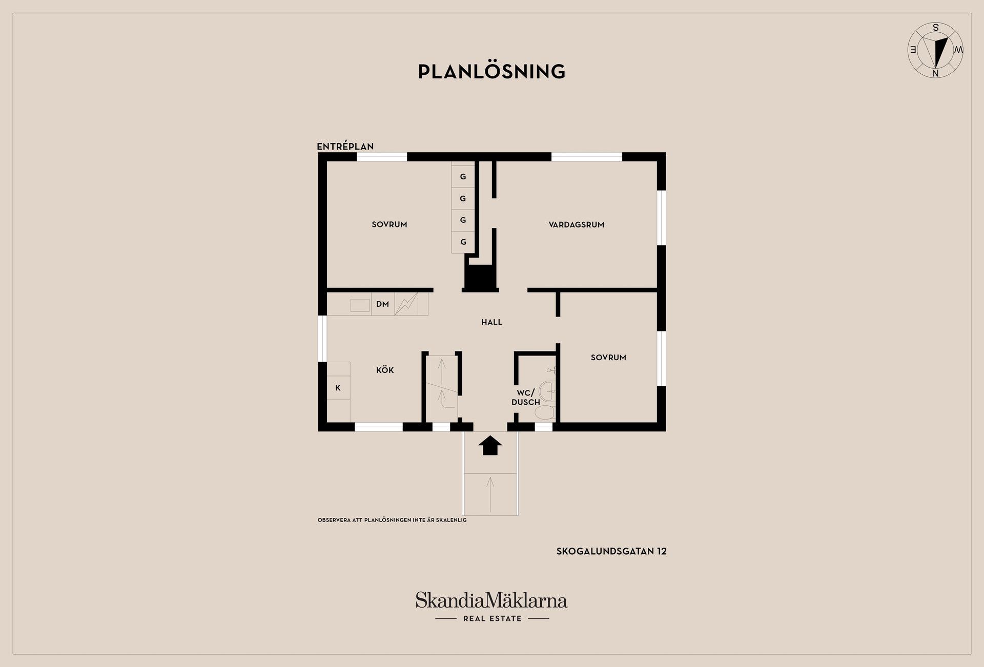 Villa, Skogalundsgatan 12, Holm/Brinken, Motala