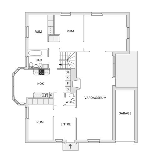 Villa, Nonnens väg 7, Uddevalla centrum, Uddevalla