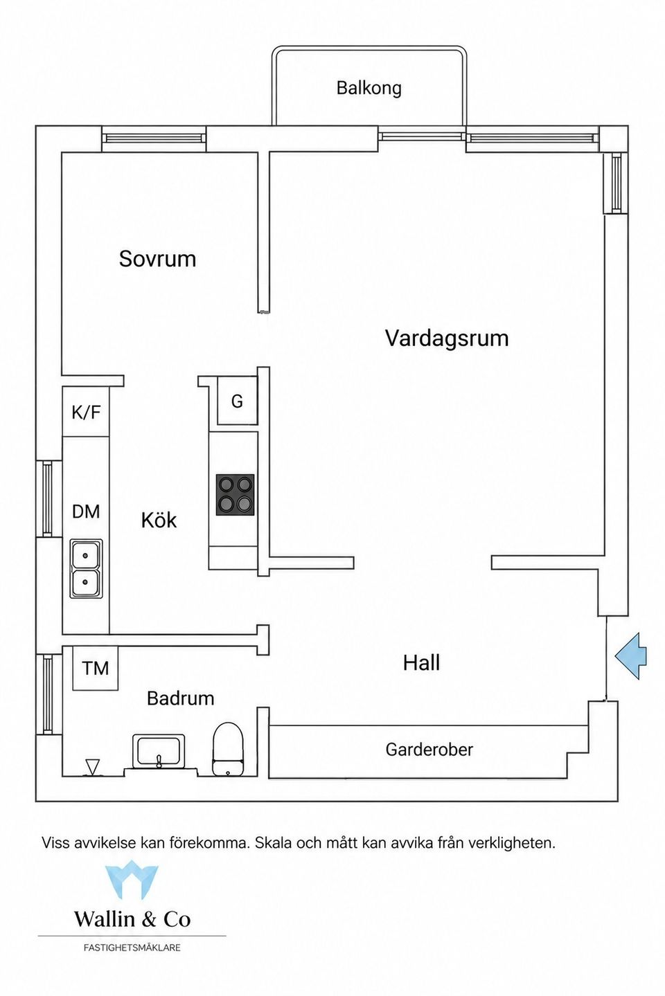 Bostadsrätt, Valsbergs gränd 8, 1 tr, Midsommarkransen, Stockholm