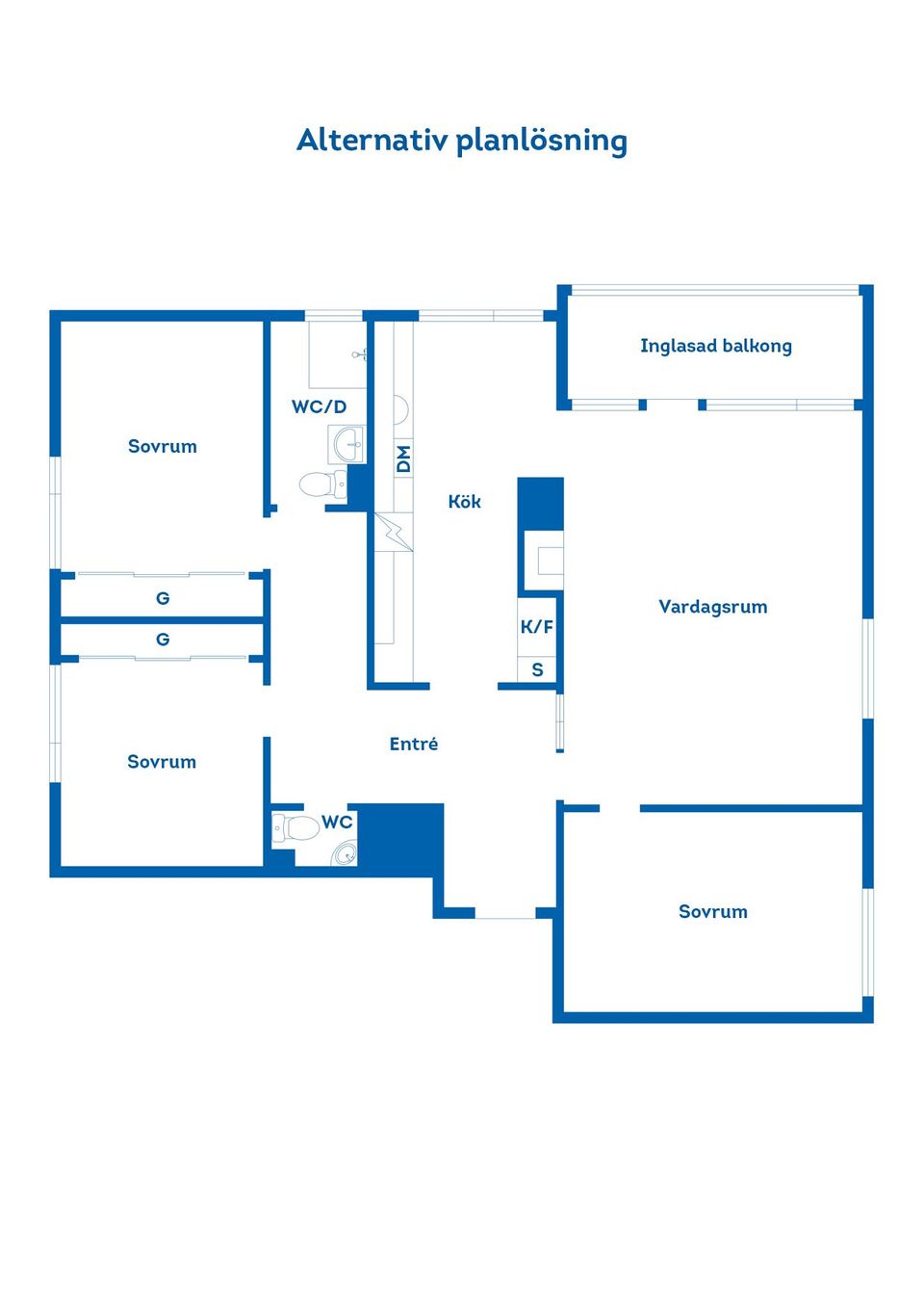 Bostadsrätt, Södra Kansligatan 32, Söder, Gävle
