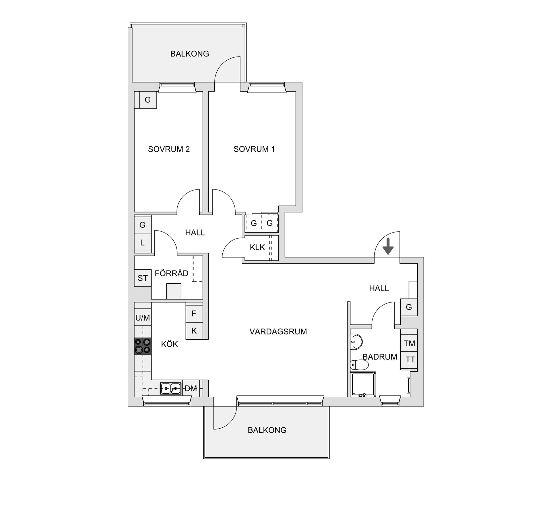 Bostadsrätt, Tubölegatan 1H, Tuböle, Skellefteå