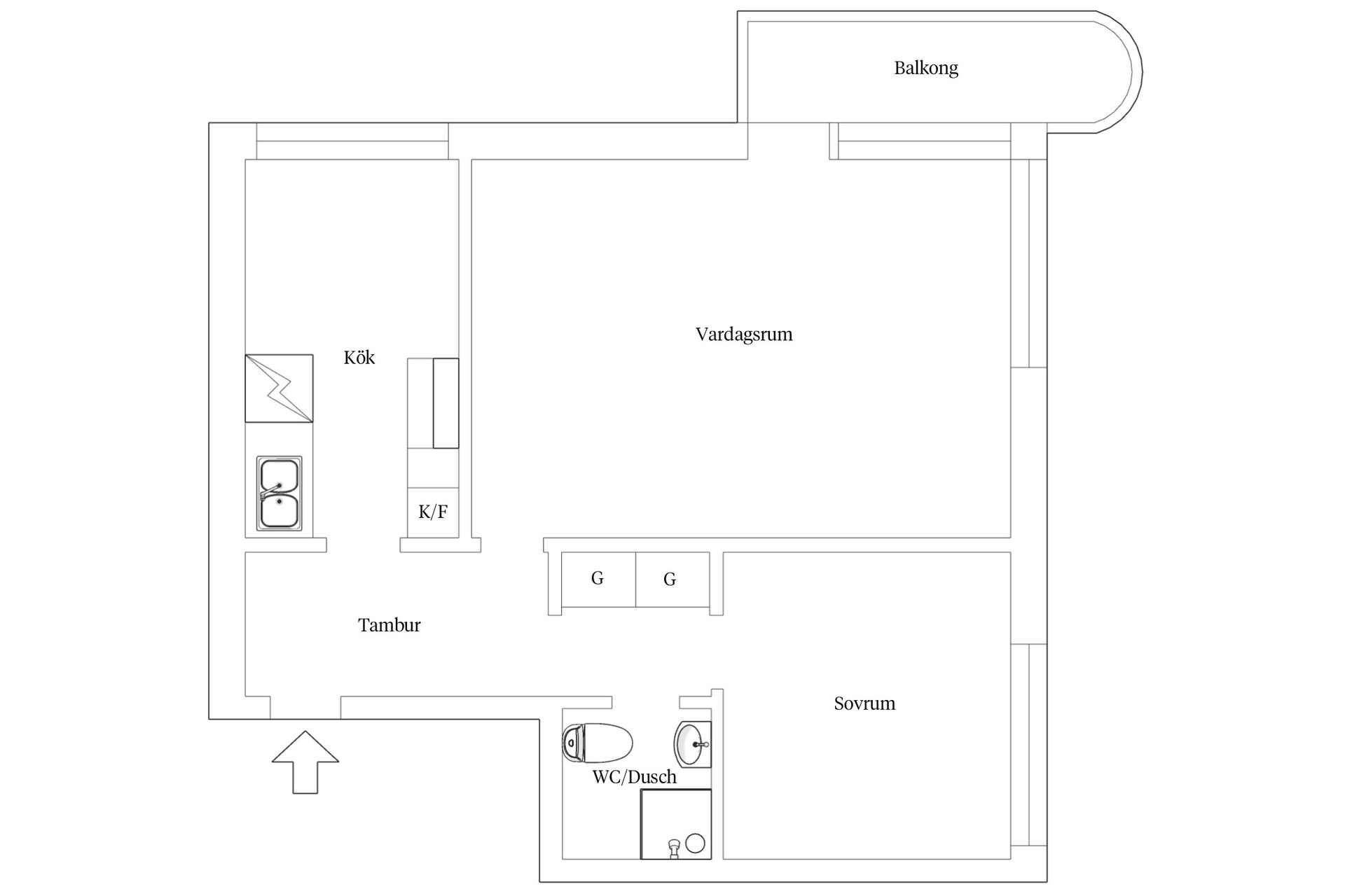 Bostadsrätt, Hantverksgatan 17, Väster, Lund