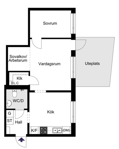 Bostadsrätt, Askängsbacken 56, Bromma / Mariehäll, Stockholm