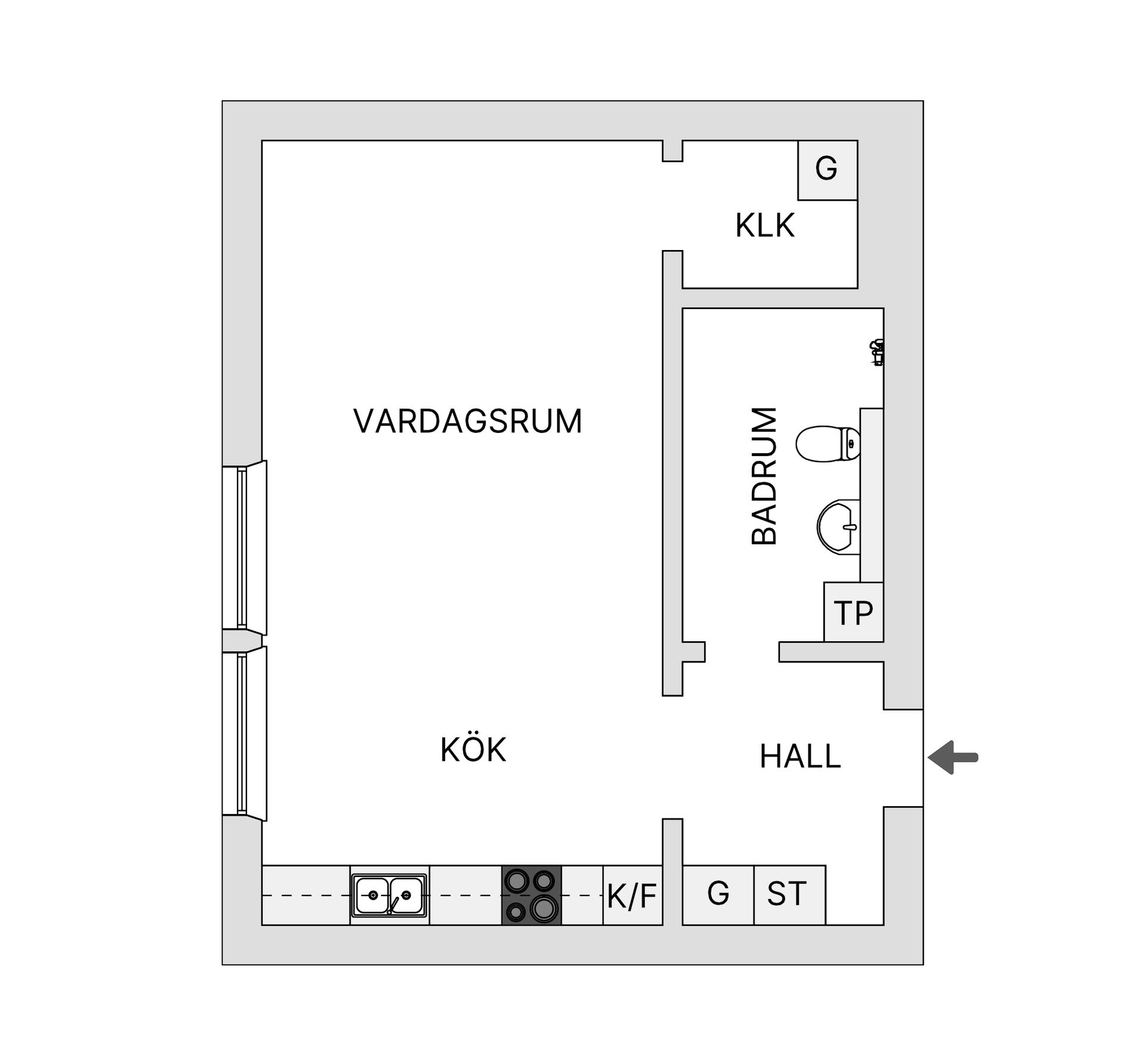 Bostadsrätt, Korphoppsgatan 22, Hammarby Sjöstad, Stockholm